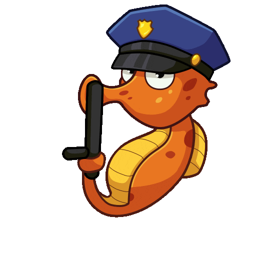 Sea horse — Sea Kingdom animated telegram sticker