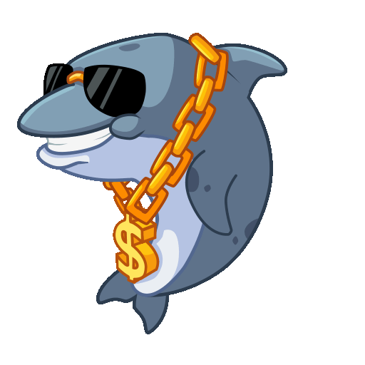 Dolphin — Sea Kingdom animated telegram sticker