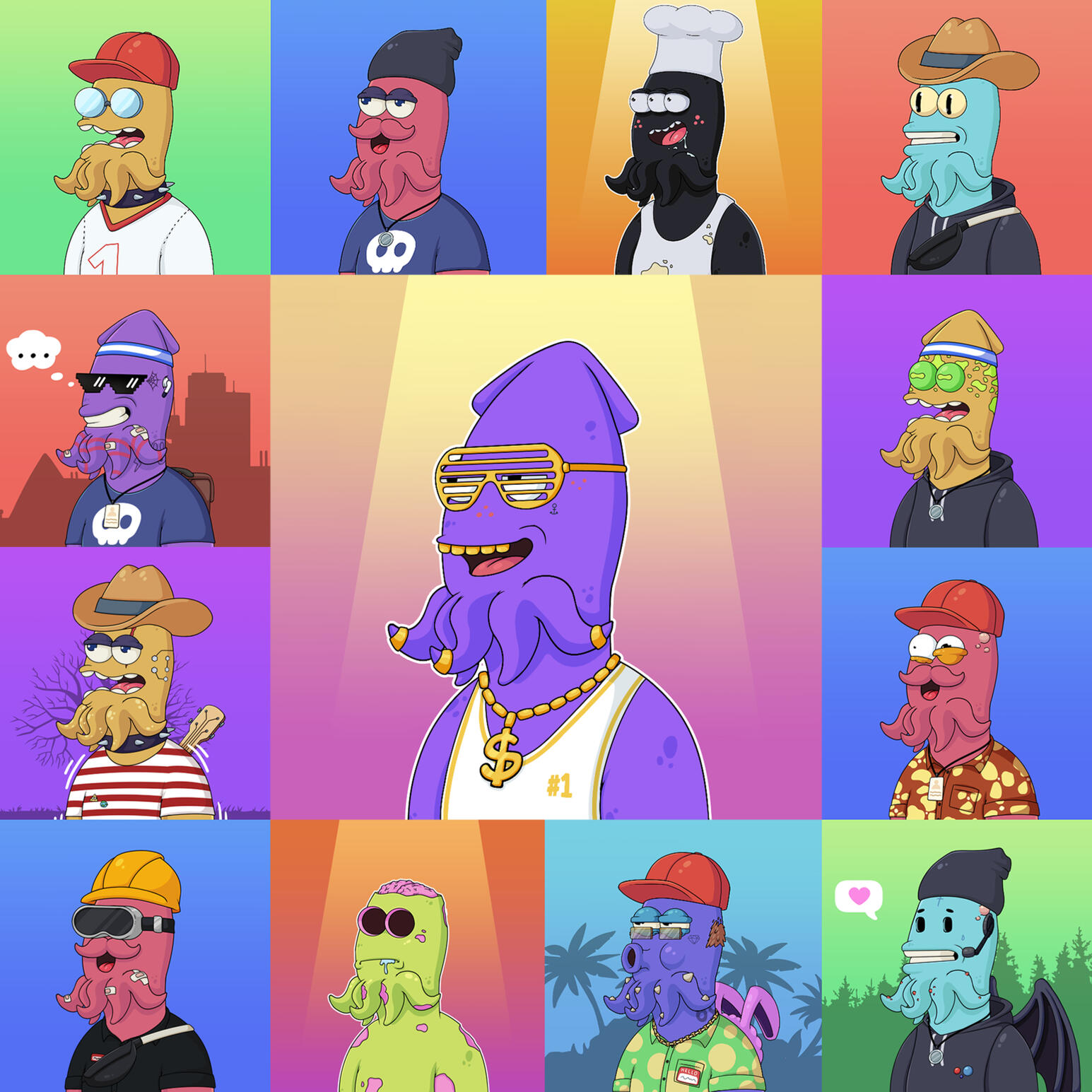 Squid NFT — character & traits