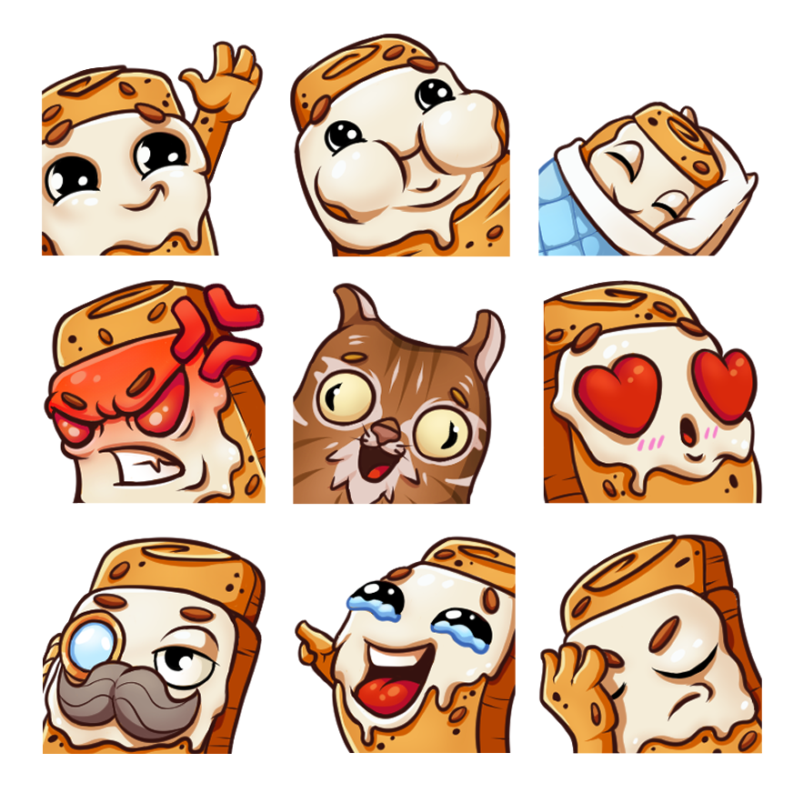 Pecan roll twitch emotes