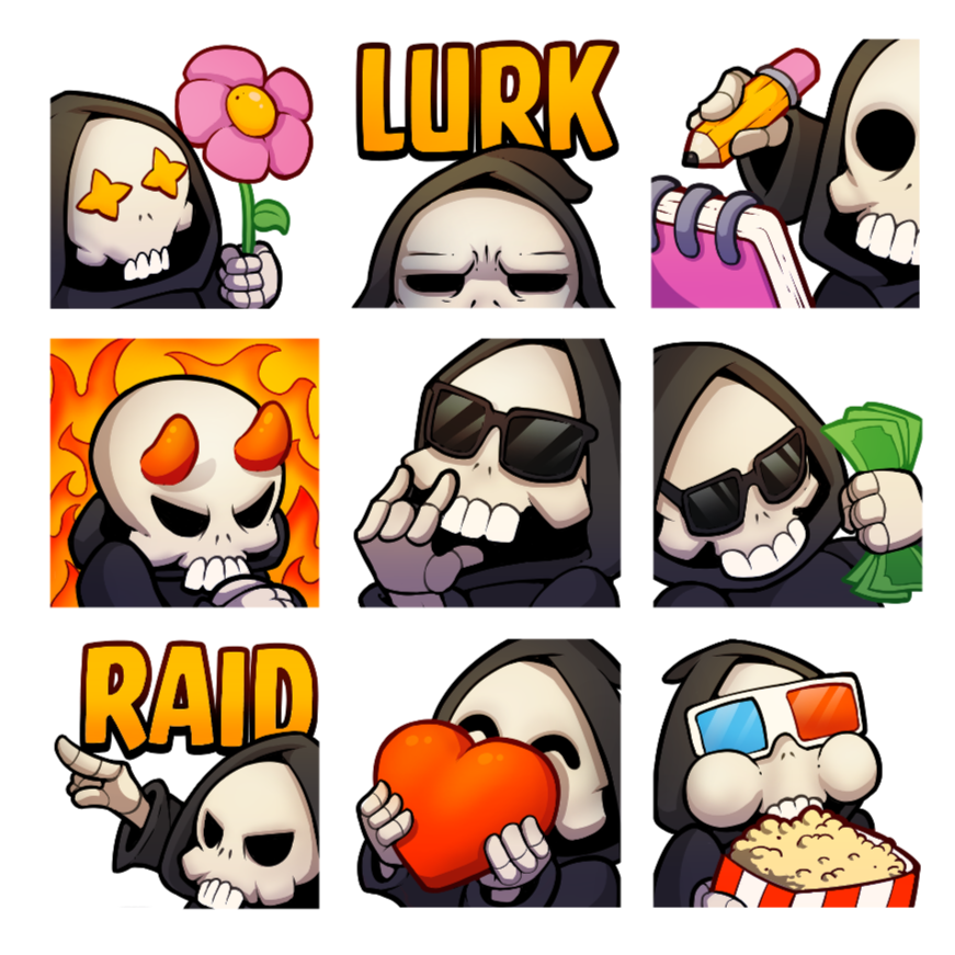 Reaper twitch emotes
